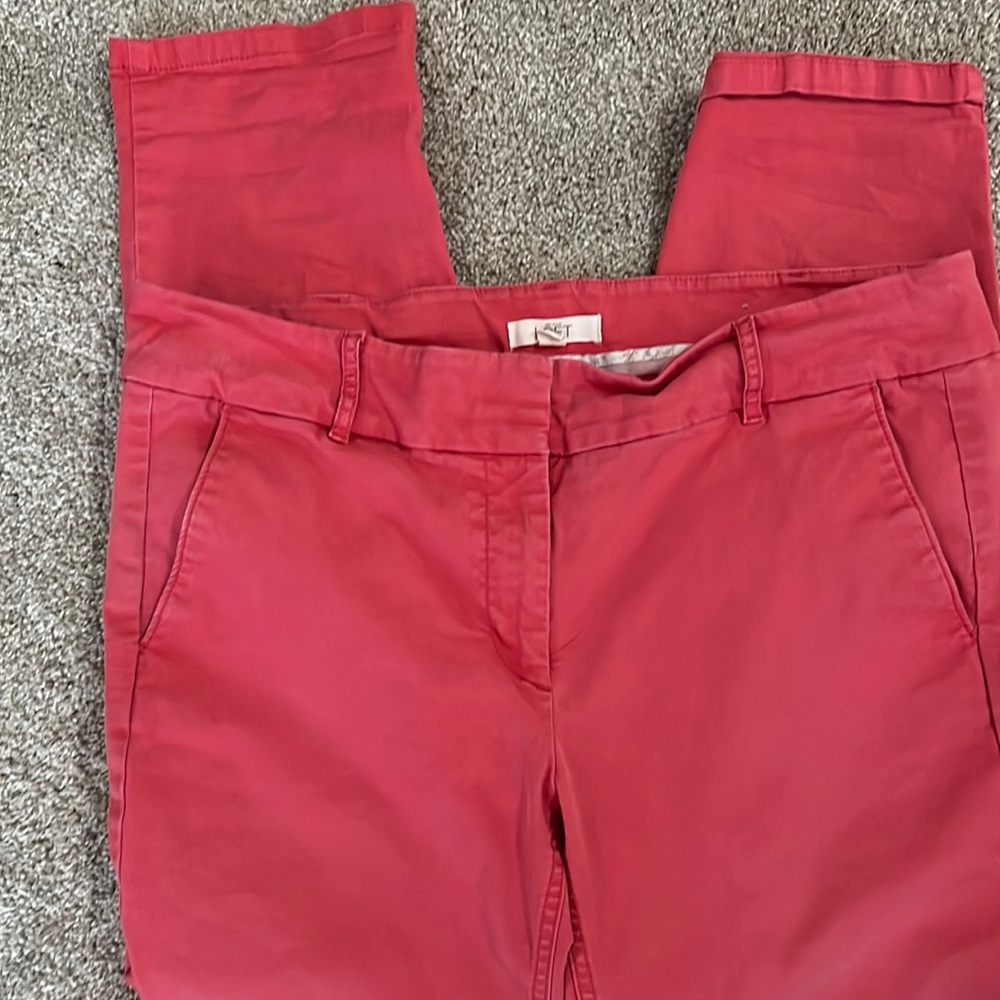 J. Crew Women's Pink Stretch Chino Pants